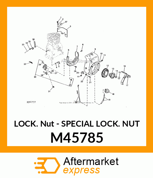 Special Lock Nut M45785