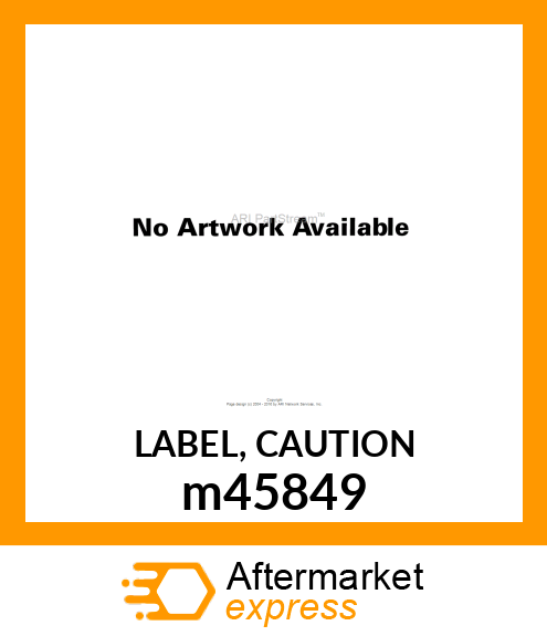 LABEL, CAUTION m45849