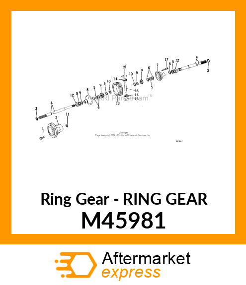 Ring Gear - RING GEAR M45981