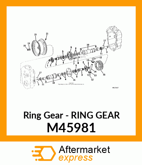 Ring Gear - RING GEAR M45981