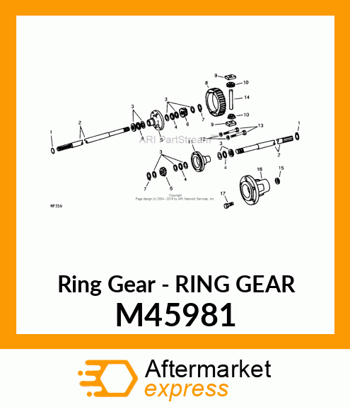 Ring Gear - RING GEAR M45981