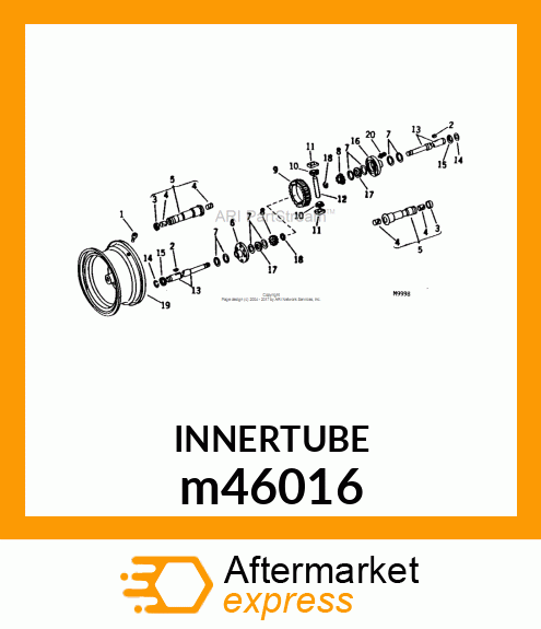 R6.50X8 INDUSTRIAL COMBINATION TUBE m46016