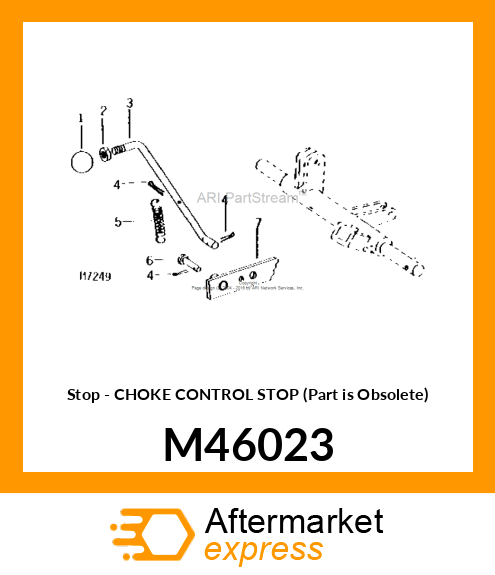 Stop - CHOKE CONTROL STOP (Part is Obsolete) M46023