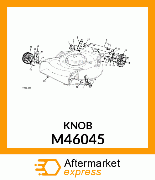 Knob - SPRING ARM KNOB (Part is Obsolete) M46045