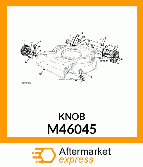 Knob - SPRING ARM KNOB (Part is Obsolete) M46045