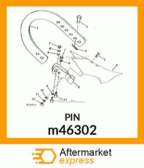 PIN,SPECIAL HEADED m46302