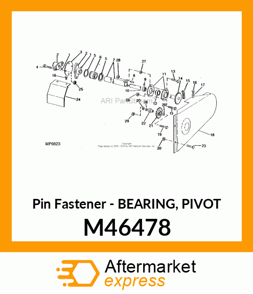 Pin Fastener - BEARING, PIVOT M46478