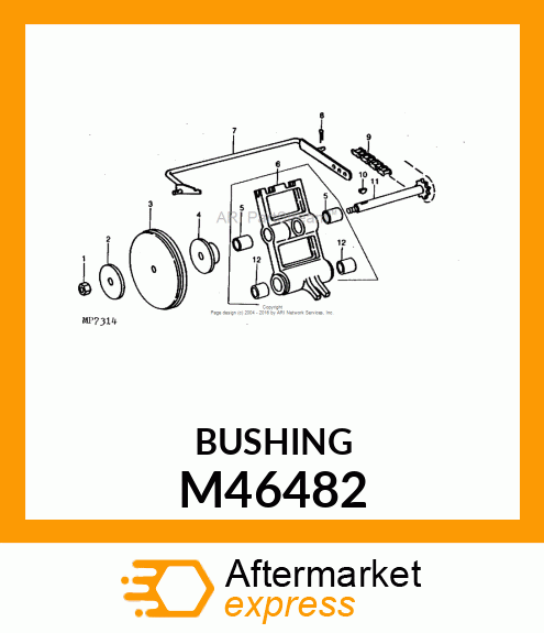 Bushing - BEARING, DISK M46482