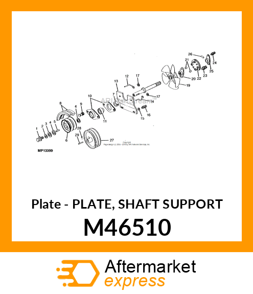 Plate - PLATE, SHAFT SUPPORT M46510