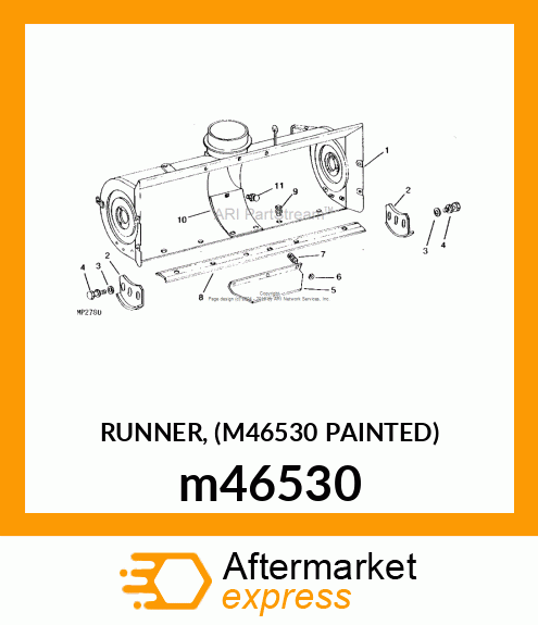 RUNNER, (M46530 PAINTED) m46530