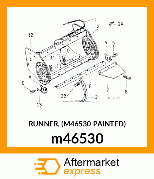 RUNNER, (M46530 PAINTED) m46530