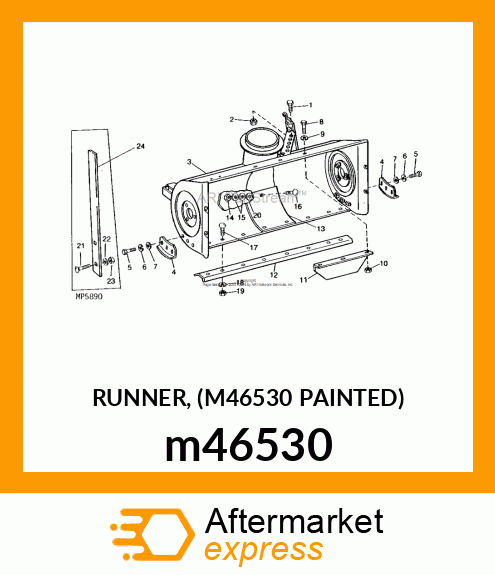 RUNNER, (M46530 PAINTED) m46530