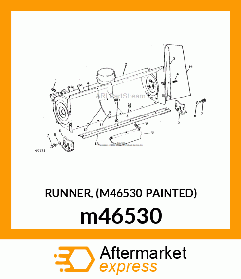 RUNNER, (M46530 PAINTED) m46530