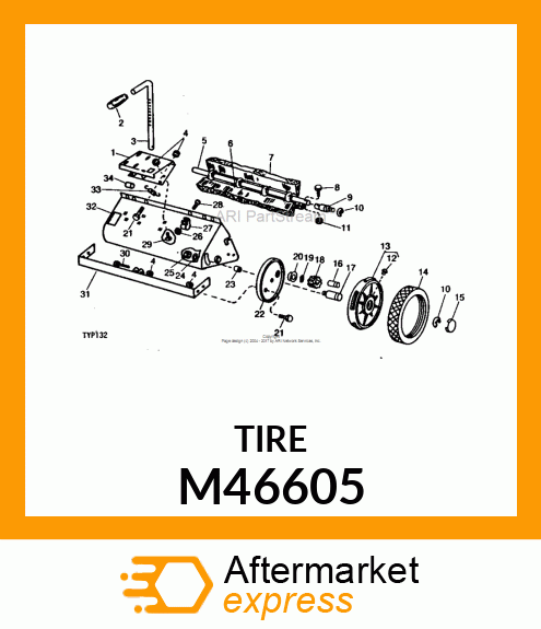 Tire - TIRE-TRACTION TREAD M46605