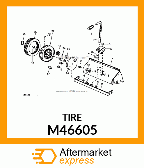 Tire - TIRE-TRACTION TREAD M46605