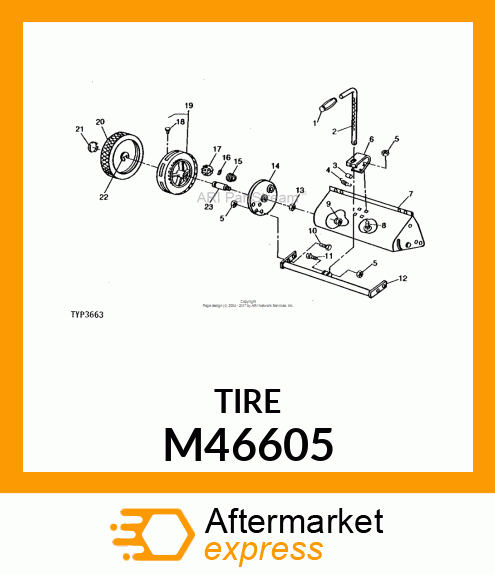 Tire - TIRE-TRACTION TREAD M46605