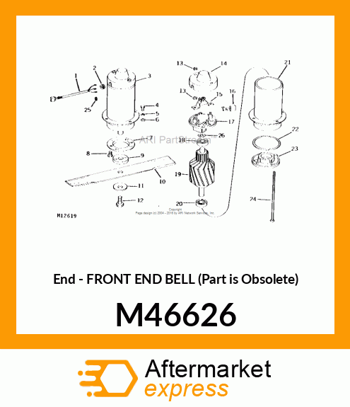 End - FRONT END BELL (Part is Obsolete) M46626