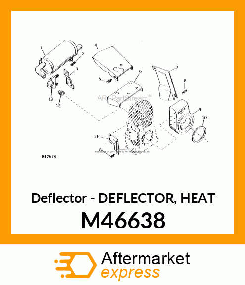 Deflector - DEFLECTOR, HEAT M46638