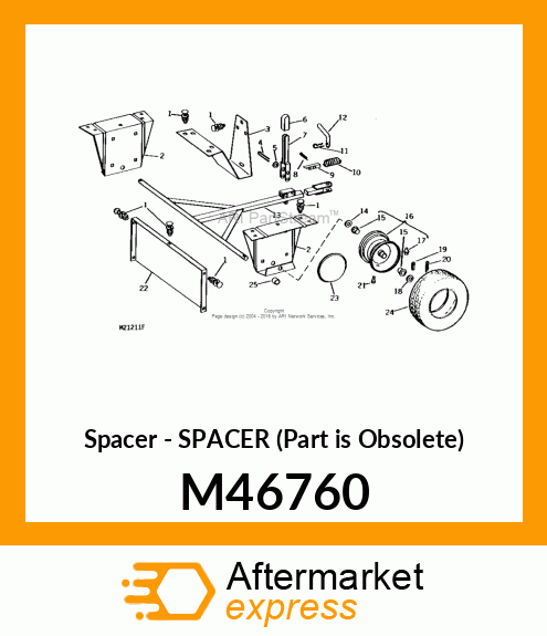 Spacer - SPACER (Part is Obsolete) M46760