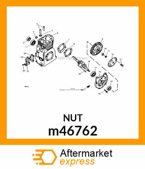 NUT, HEX m46762