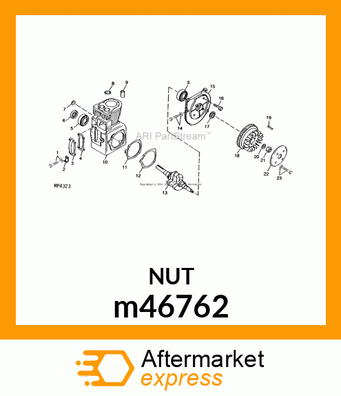 NUT, HEX m46762