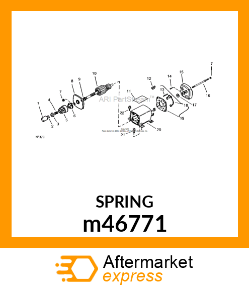 KIT, STARTER BENDIX SPRING m46771