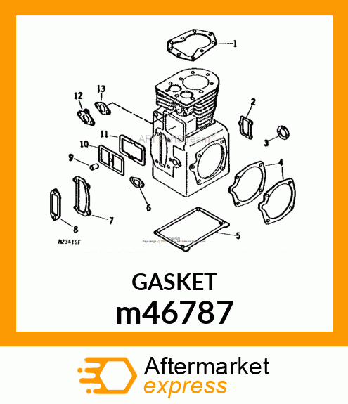 GASKET, CYLINDER HEAD m46787