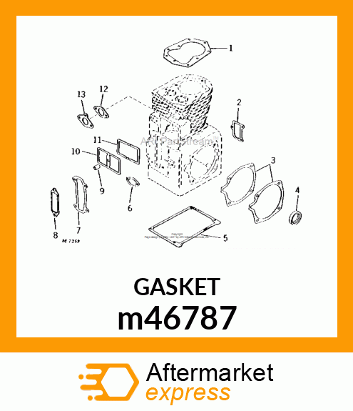 GASKET, CYLINDER HEAD m46787