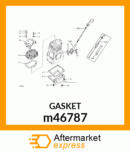 GASKET, CYLINDER HEAD m46787