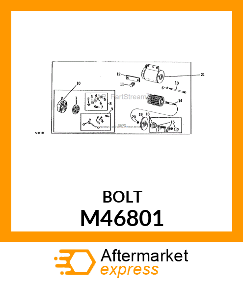 Bolt - THRU BOLT M46801