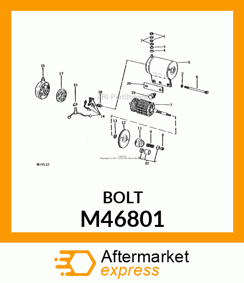 Bolt - THRU BOLT M46801