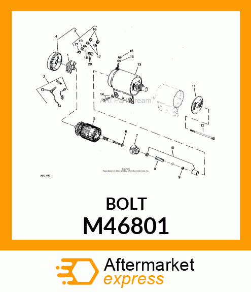 Bolt - THRU BOLT M46801