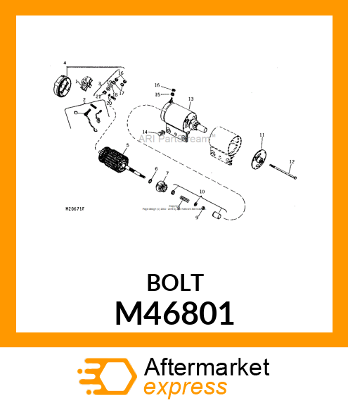 Bolt - THRU BOLT M46801