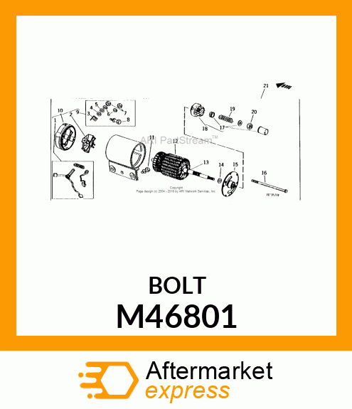 Bolt - THRU BOLT M46801