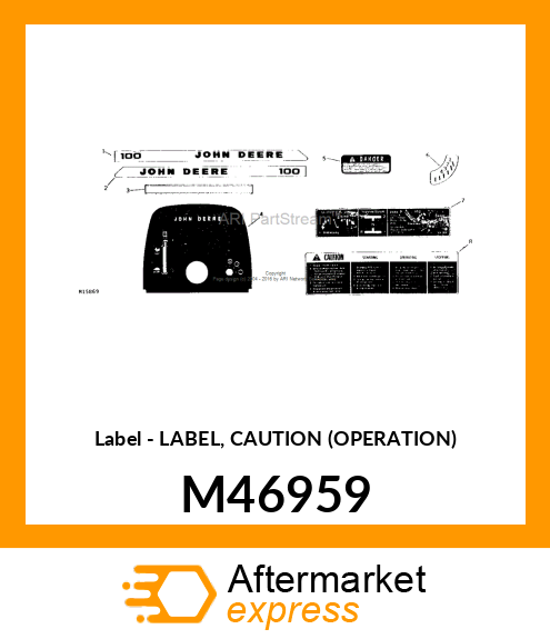 Label - LABEL, CAUTION (OPERATION) M46959