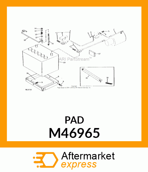 Pad - BATTERY PAD M46965