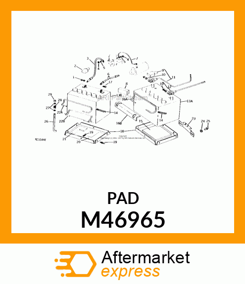 Pad - BATTERY PAD M46965