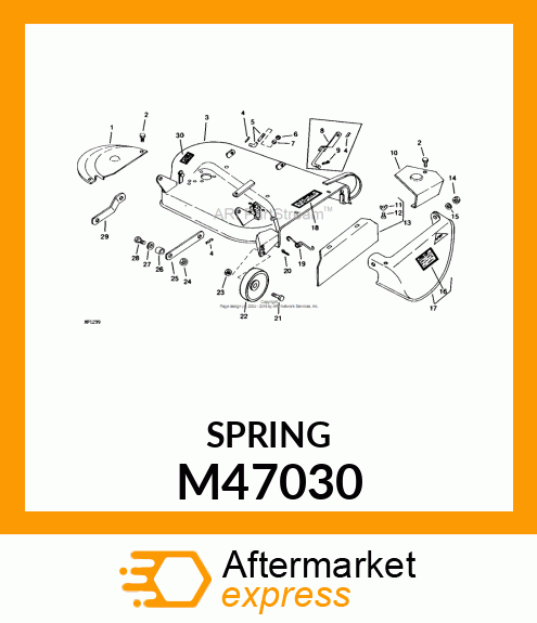 SPRING, TORSION M47030