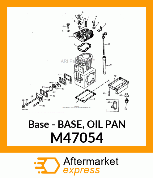 Base - BASE, OIL PAN M47054