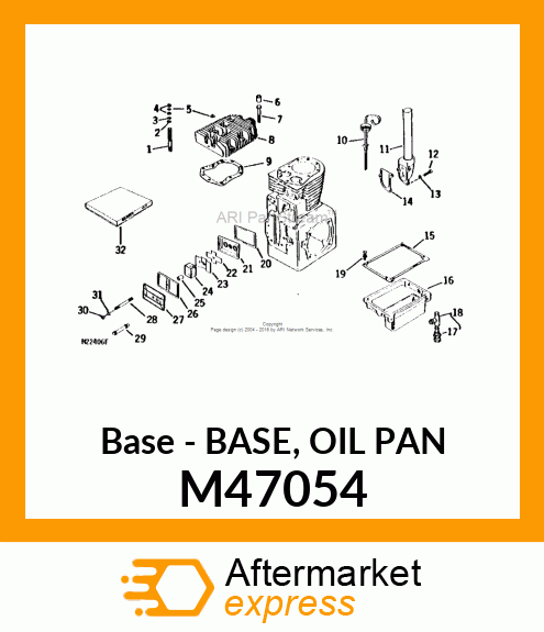 Base - BASE, OIL PAN M47054