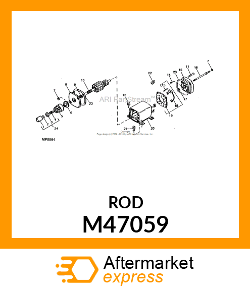 Bolt - #10-32 X 4.625 THRU BOLT M47059