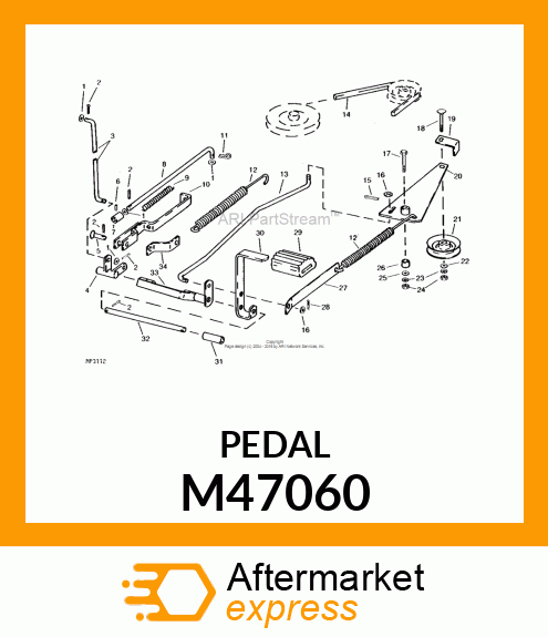 Pedal - PEDAL (Part is Obsolete) M47060