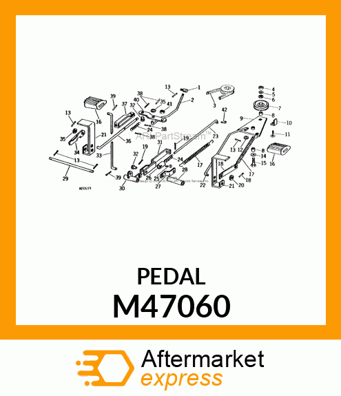 Pedal - PEDAL (Part is Obsolete) M47060