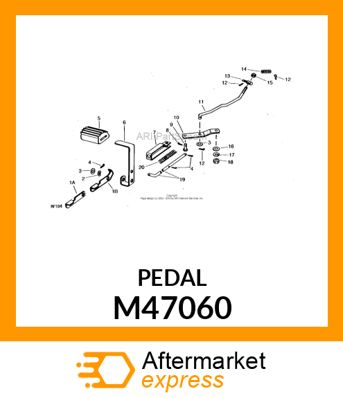 Pedal - PEDAL (Part is Obsolete) M47060