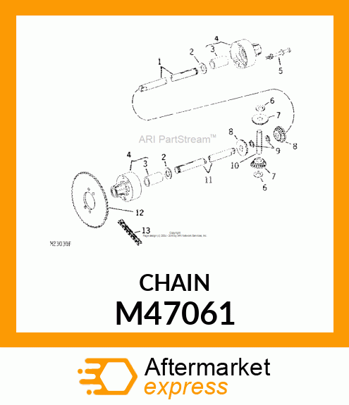 ROLLER DRIVE CHAIN ASA41 94 PITCH M47061