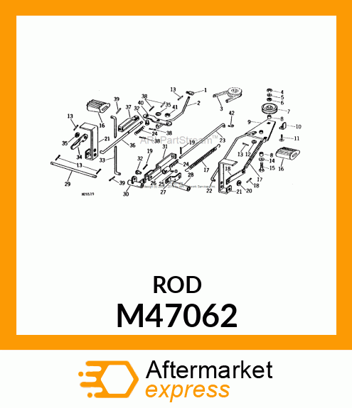 Rod - ROD, MOWER CLUTCH M47062