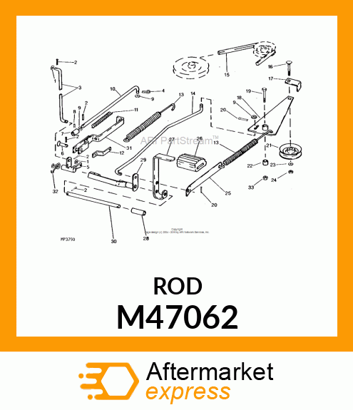 Rod - ROD, MOWER CLUTCH M47062