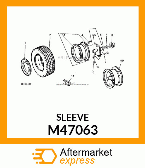 Spacer - SPACER, SPACER, AXLE M47063