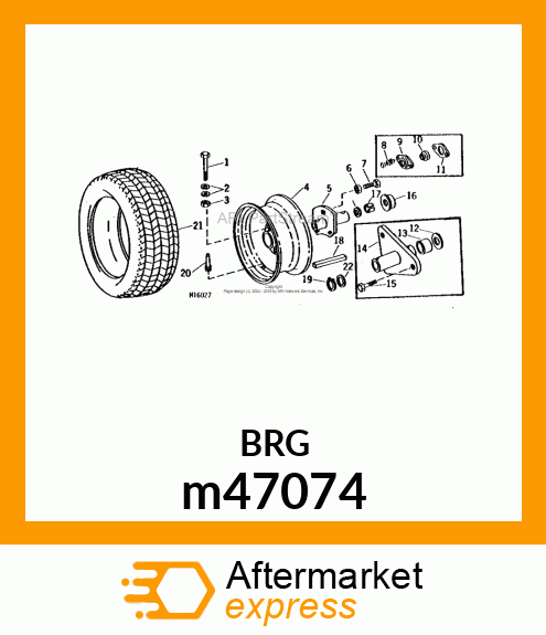 BEARING, BALL m47074