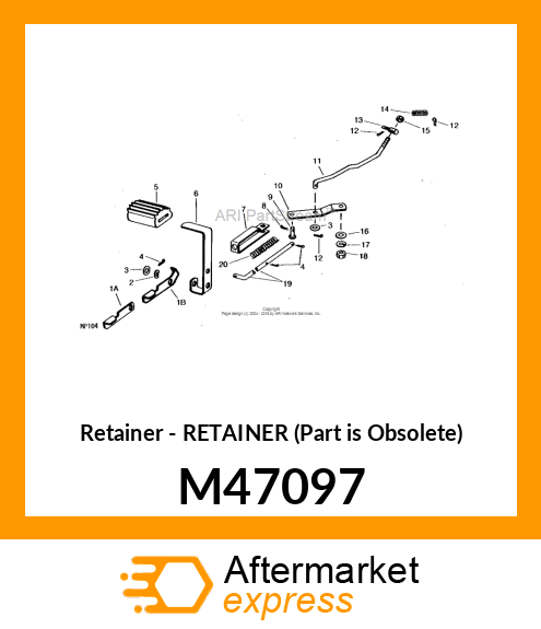 Retainer - RETAINER (Part is Obsolete) M47097